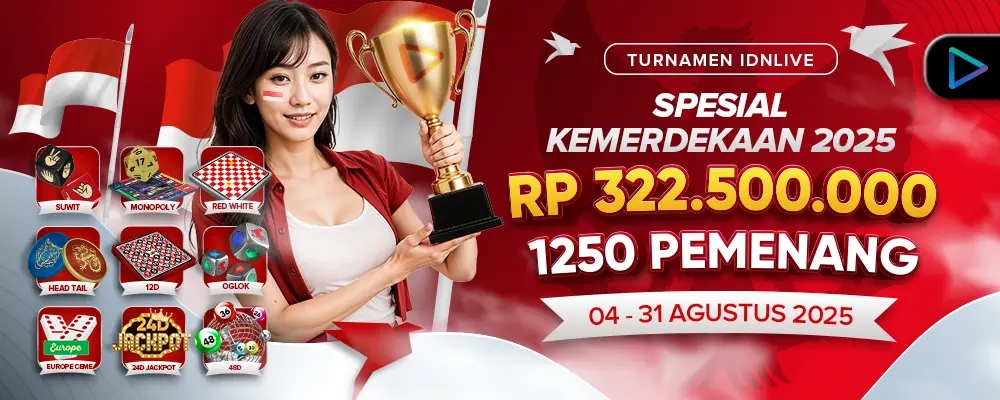 TOTOGEL Spesial Event Turnamen IDNLive 2025 – Hadiah 322Jt